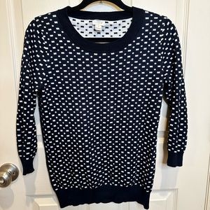 J Crew 3/4 length sleeve sweater size S